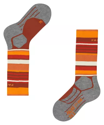 FALKE SK2 KIDS carrot orange dětské lyžařské ponožky