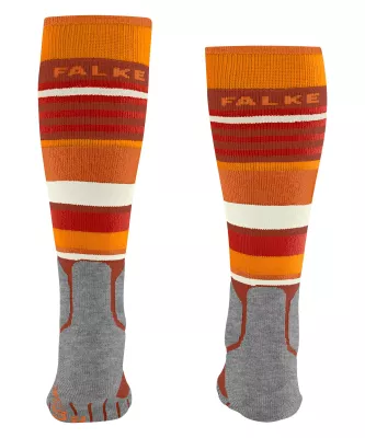 FALKE SK2 KIDS carrot orange dětské lyžařské ponožky