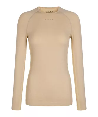 FALKE W LS WOOL-TECH straw dámské tričko  | S, M, L, XL