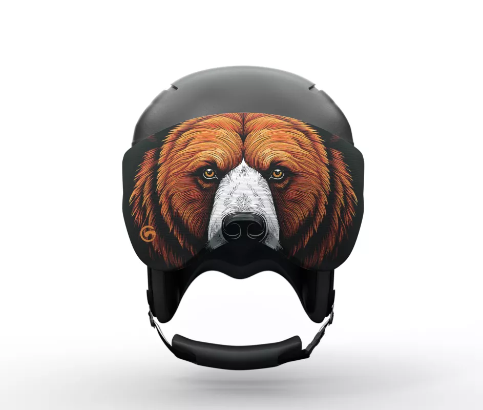 GOGGLESOC ANIMAL KINGDOM Bear obal na štít lyžařské helmy