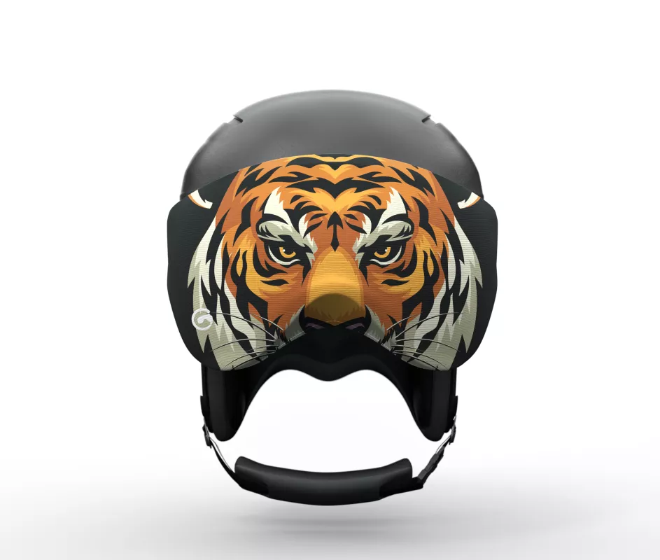 GOGGLESOC ANIMAL KINGDOM Easy Tiger obal na štít lyžařské helmy