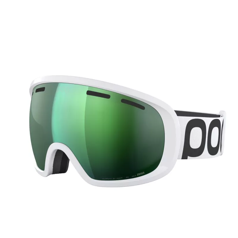 POC FOVEA hydrogen white/partly sunny green sjezdové brýle