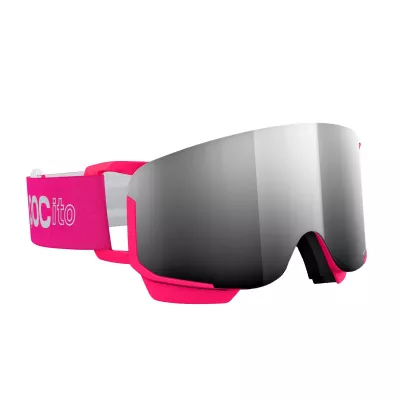 POC POCito NEXAL fluorescent pink/partly sunny silver dětské lyžařské brýle
