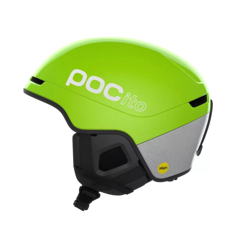 POC POCito OBEX MIPS fluorescent yellow/green dětská lyžařská helma