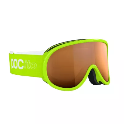 POC POCito RETINA fluorescent yellow/green/p. sunny light orange dětské lyžařské brýle