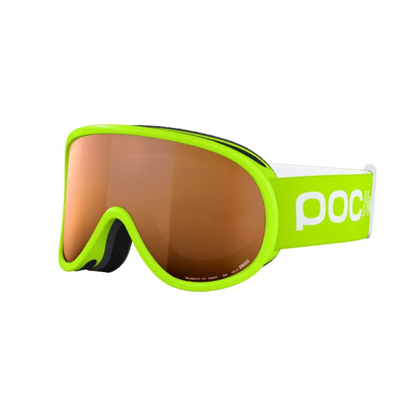 POC POCito RETINA fluorescent yellow/green/p. sunny light orange dětské lyžařské brýle