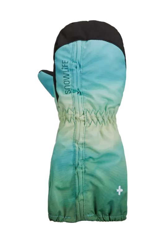 SNOWLIFE BABY CLICK MITTEN green dětské lyžařské rukavice