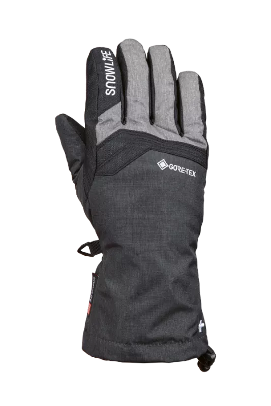 SNOWLIFE JR LUCKY GTX black/grey dětské lyžařské rukavice