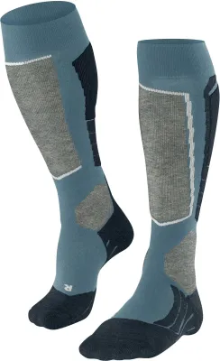 FALKE SK2 INTERMEDIATE smoke blue lyžařské ponožky  | 42-43