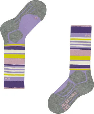 FALKE SK2 KIDS light lilac dětské lyžařské ponožky FALKE SK2 KIDS light lilac dětské lyžařské ponožky