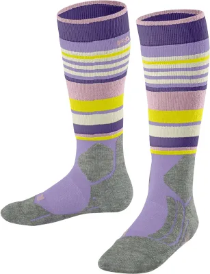 FALKE SK2 KIDS light lilac dětské lyžařské ponožky  | 31-34, 35-38