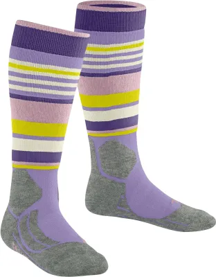 FALKE SK2 KIDS light lilac dětské lyžařské ponožky FALKE SK2 KIDS light lilac dětské lyžařské ponožky