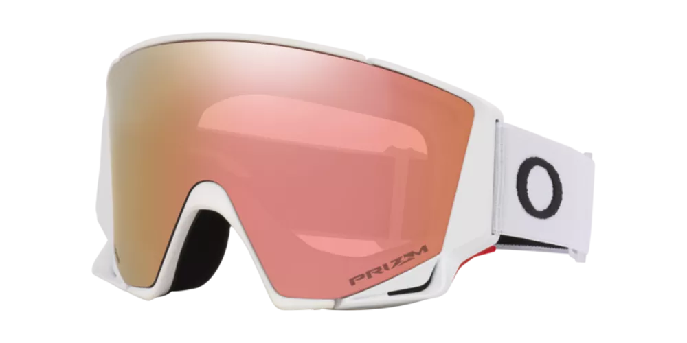 OAKLEY FLOW SCAPE M Matte White wPrizm Rose Gold & Iced sjezdové brýle