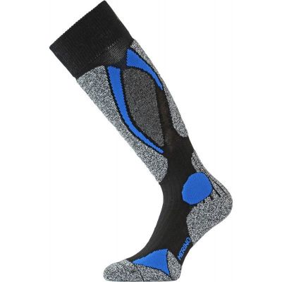 LASTING SWC modré lyžařské ponožky  | 38-41 (M), 46-49 (XL)